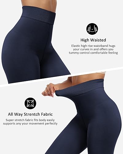 Miniatura 9 de NORMOV Winter Warm Fleece Lined Leggings Women,Thick Thermal Velvet Tights