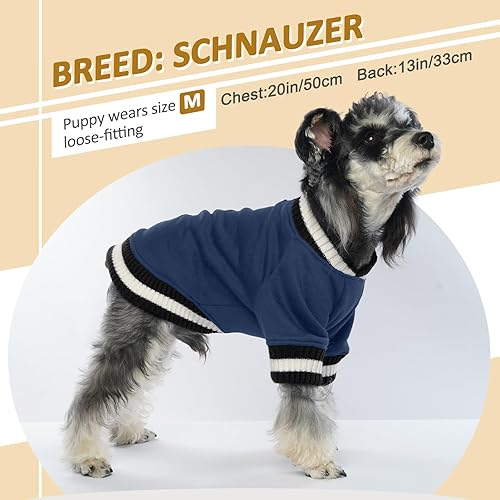 Miniatura 3 de FUAMEY Sudadera para perro, suéteres de invierno para perro, ropa cálida para perro, chaleco grueso para cachorros, suéter de forro polar suave para