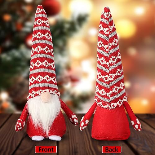 Miniatura 3 de Tope decorativo de puerta de Papá Noel, protector de pared de tela resistente, adornos de gnomos de Navidad para decoración del hogar y la oficina