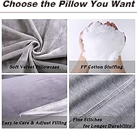 Vista 3 de MOON PINE Almohada de embarazo en forma de U para dormir y funda de almohada de repuesto