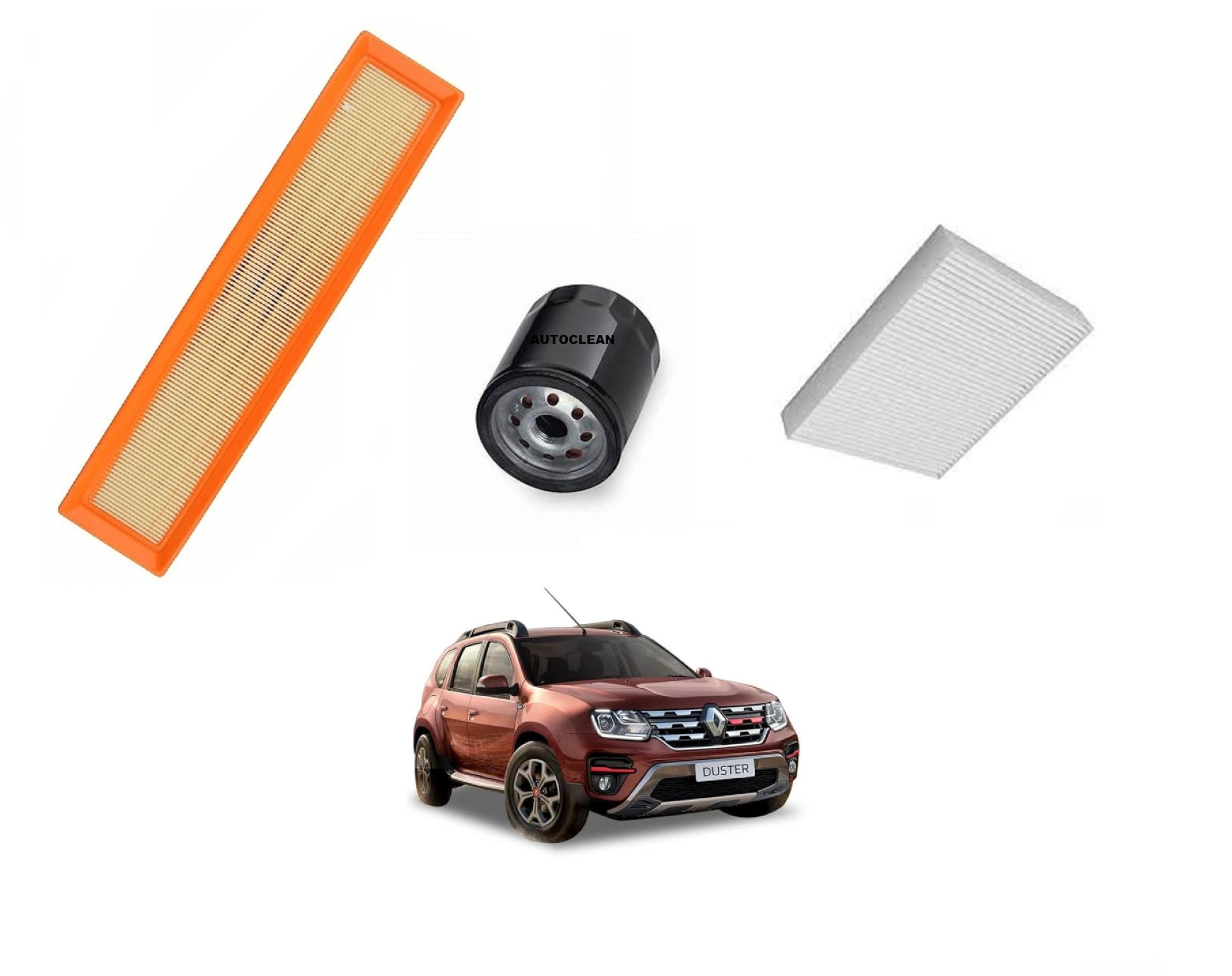 AutoClean Air Filter + Oil Filter + Cabin Filiter For Duster 85ps (2012/2013 Model)(Pack of 3 Peice)-picture-19