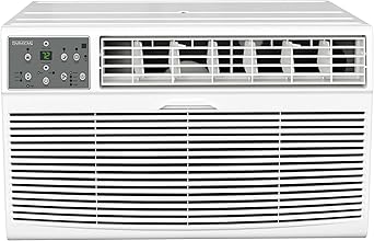 Durastar DRTHC102XNA1 10,000 BTU 208 / 230V Through the Wall Air Conditioner with 10600 BTU Supplemental Heating and Remote Control - White