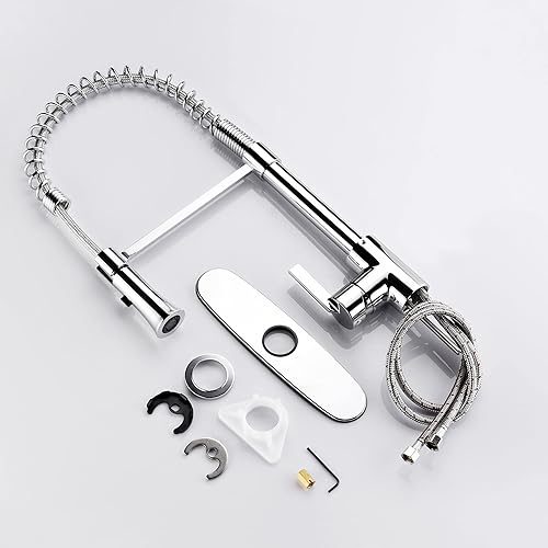 Miniatura 3 de Ultra uf17205Bronce aceitado Acabado llave mezclador monomando desplegable llave de la cocina con spray