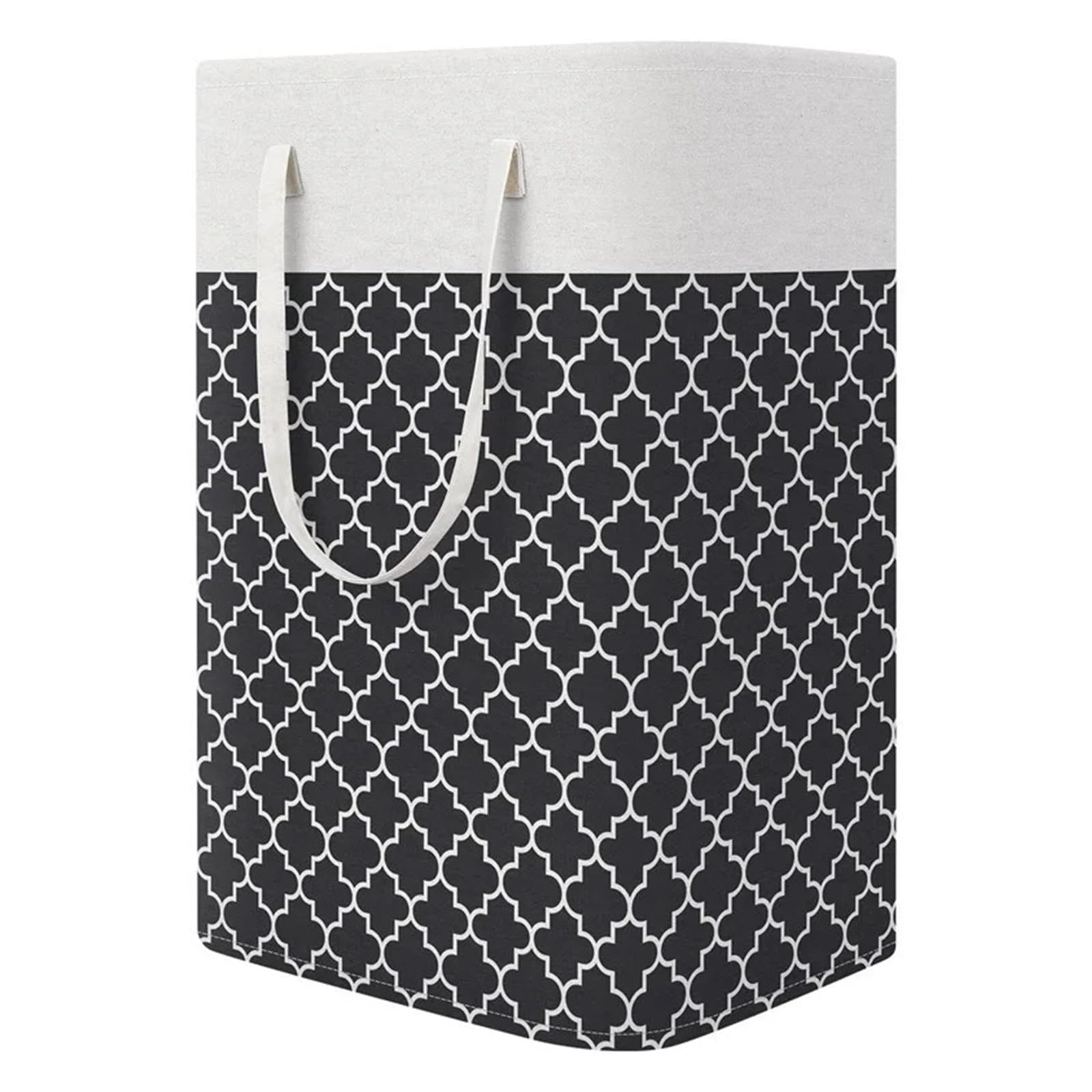Dirty Clothes Hamper Standing Laundry Storage Basket For Living Room Bedroom 75L Waterproof Fabric(Color 2)
