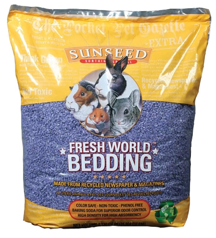 Forração para Pequenos Animais de Papel Reciclado Sunseed Roxa 34,9 L