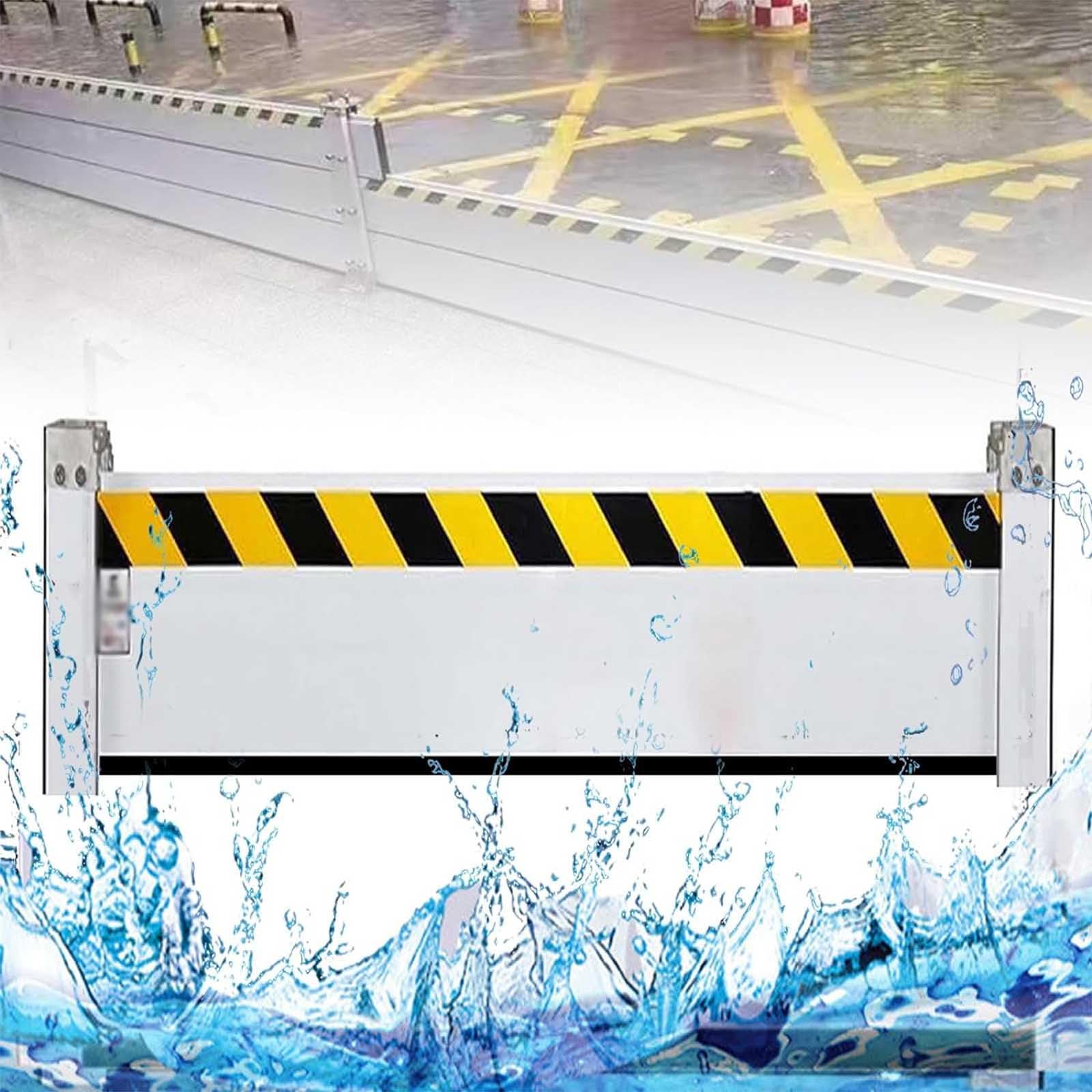 Genérico Burlete Puerta Garaje Barrera Anti Inundaciones Reutilizable Deflector De Barrera contra Inundaciones para Hogar Garaje Puertas Portón Temporal Barreras De Prevención