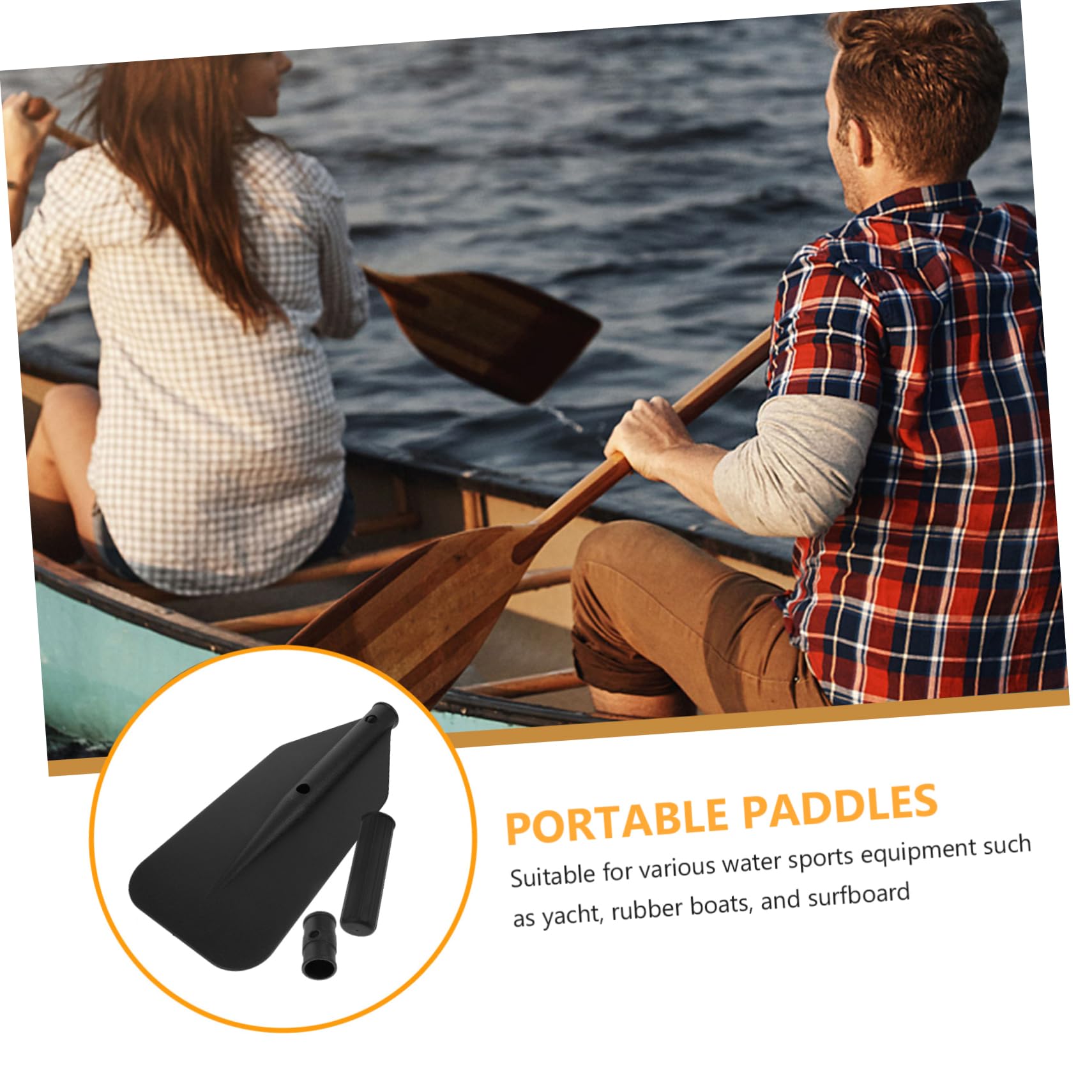 balacoo 3-Piece Paddle Set Kayak Paddles for Boat Telescopic Design Pontoon for Water Sports Kayak Boat Accessories