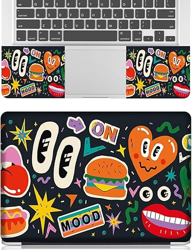 Miniatura 25 de Adhesivo para laptop de 12.1-15.6 pulgadas, calcomanía reutilizable universal de vinilo para laptop, protector de arte impermeable en color panal
