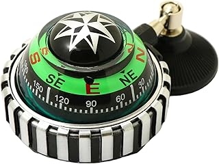 Portable Small Car Dashboard Compass with Suction Cup Mount for Easy Installation