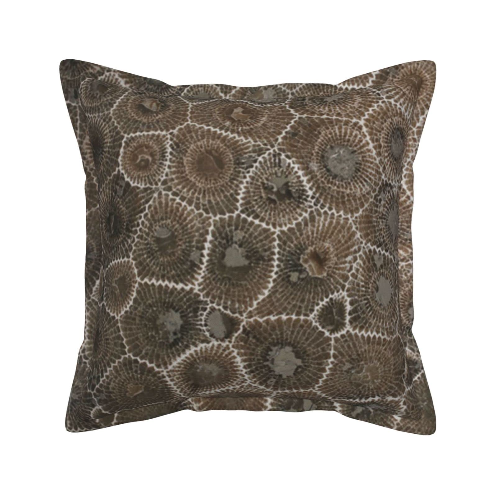 Housse de coussin en cuir de luxe Petoskey pour canapé de salon 45x45 cm