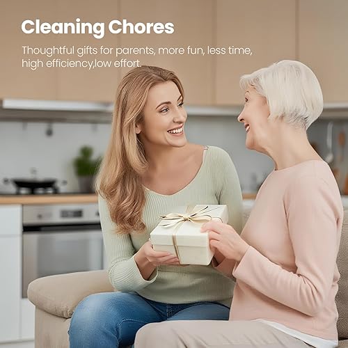 Miniatura 7 de UNIWA Fregador eléctrico giratorio  Depurador de ducha inalámbrico con 4 cabezales reemplazables, 3 velocidades para limpiar baño, cocina, platos