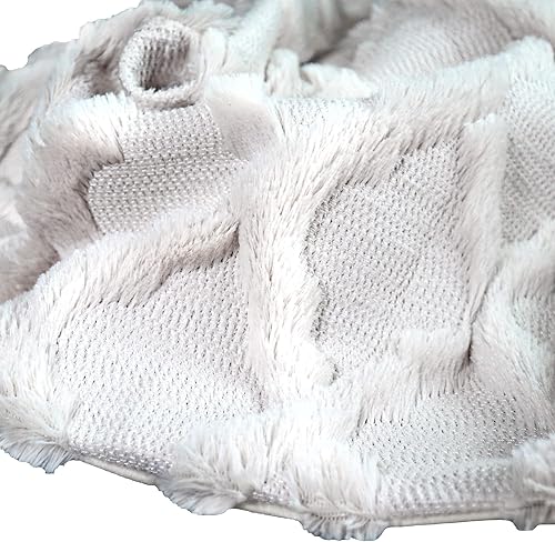 Miniatura 8 de Body Pillowcase in Waffle Velvet Pattern, White Body Pillow Cover with Zipper 21 * 54 1 Piece, Suitable for Sofa, Bedroom Decoration,Without Pillow