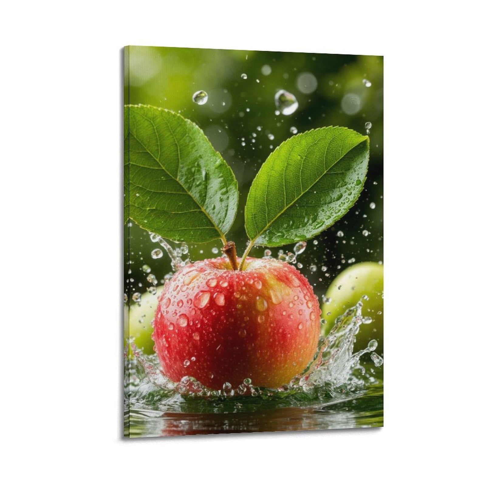 Poster fruits splash eau cuisine décoration salle à manger 50x75