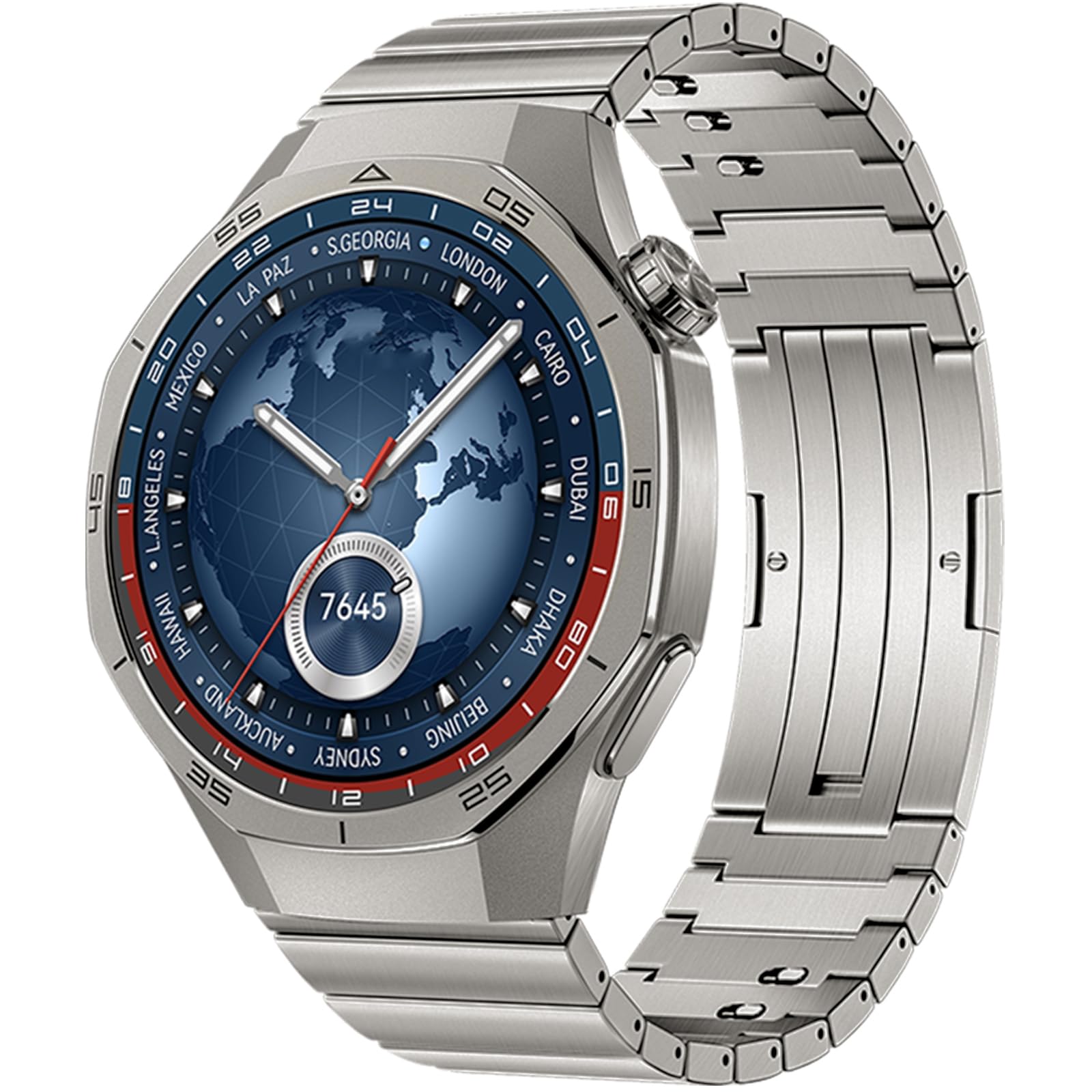 Titan Uhrenarmband Kompatibel mit Huawei Watch GT5 Pro 46mm/GT7 GT6 GT5/GT4/GT3/GT3 Pro/GT2 46mm/GT2 Pro/GT 2e Armband, Keine Lücken Luxuriöse Titanlegierung, Metall Ersatzbänder für Herren