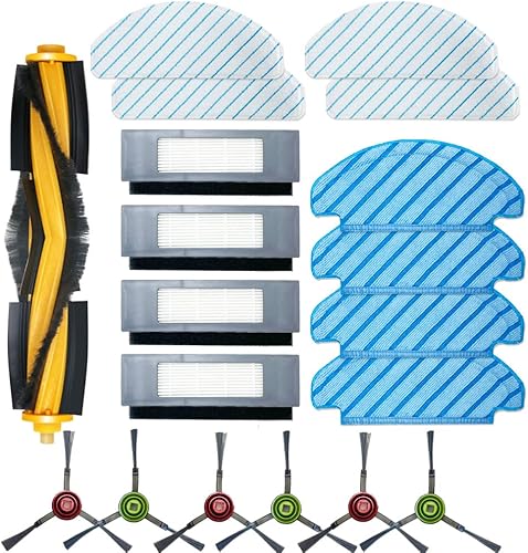 Ytaland - Paquete de 19 piezas de repuesto compatibles con Yeedi VacVac StationVac MaxVac 2 Pro, accesorios para aspirador robot, cepillo de rodillo