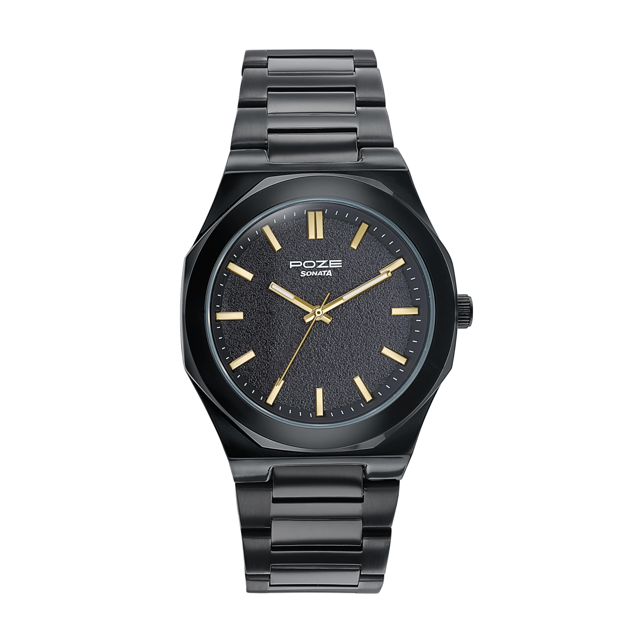 Deep Currants Quartz Black Round Dial Men's Watch | Stainless Steel Material | Multi Color Band - SP70071NM01-image-25