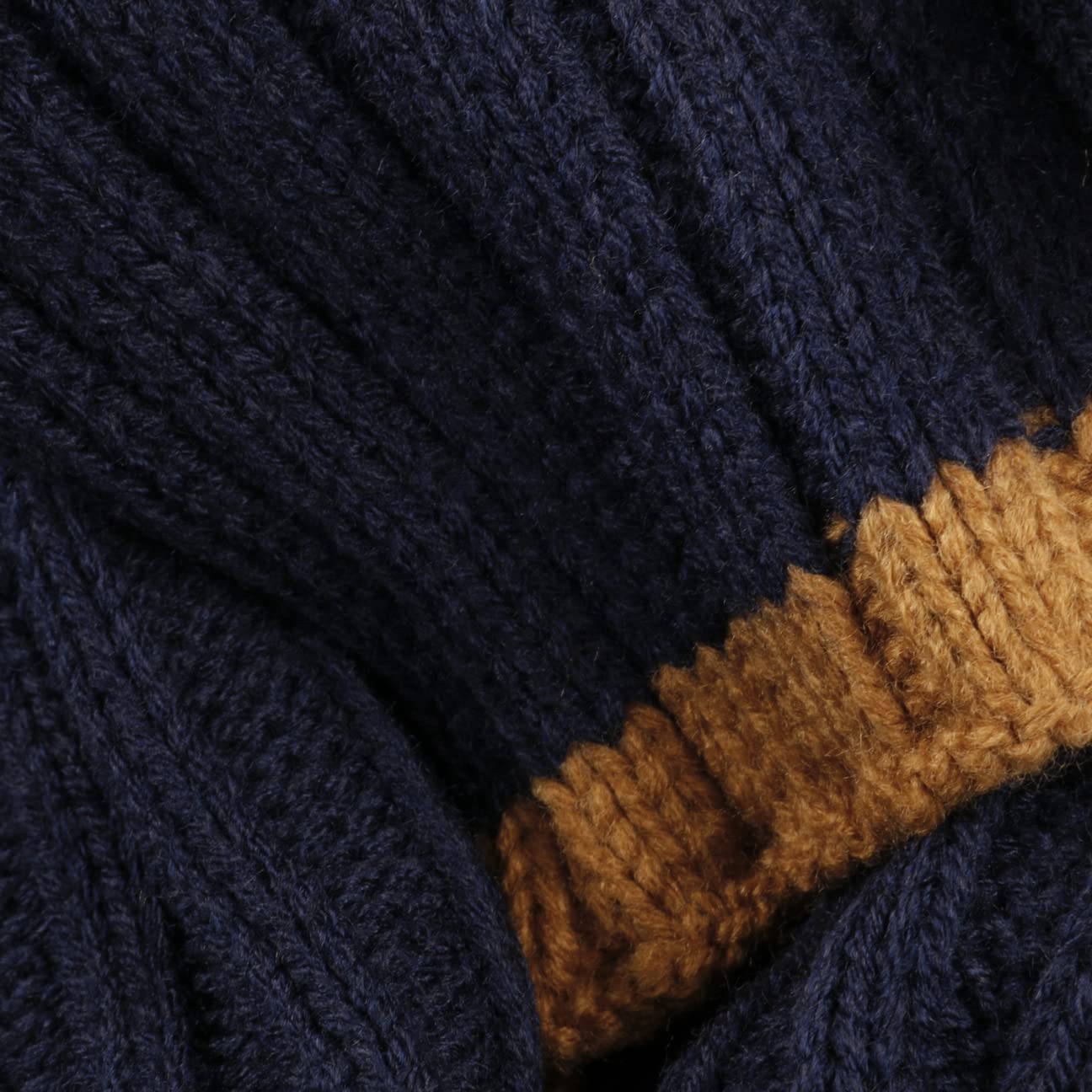bugatti Sciarpa Contrast Edge Donna/Uomo - invernale da uomo a maglia Inverno autunno/inverno