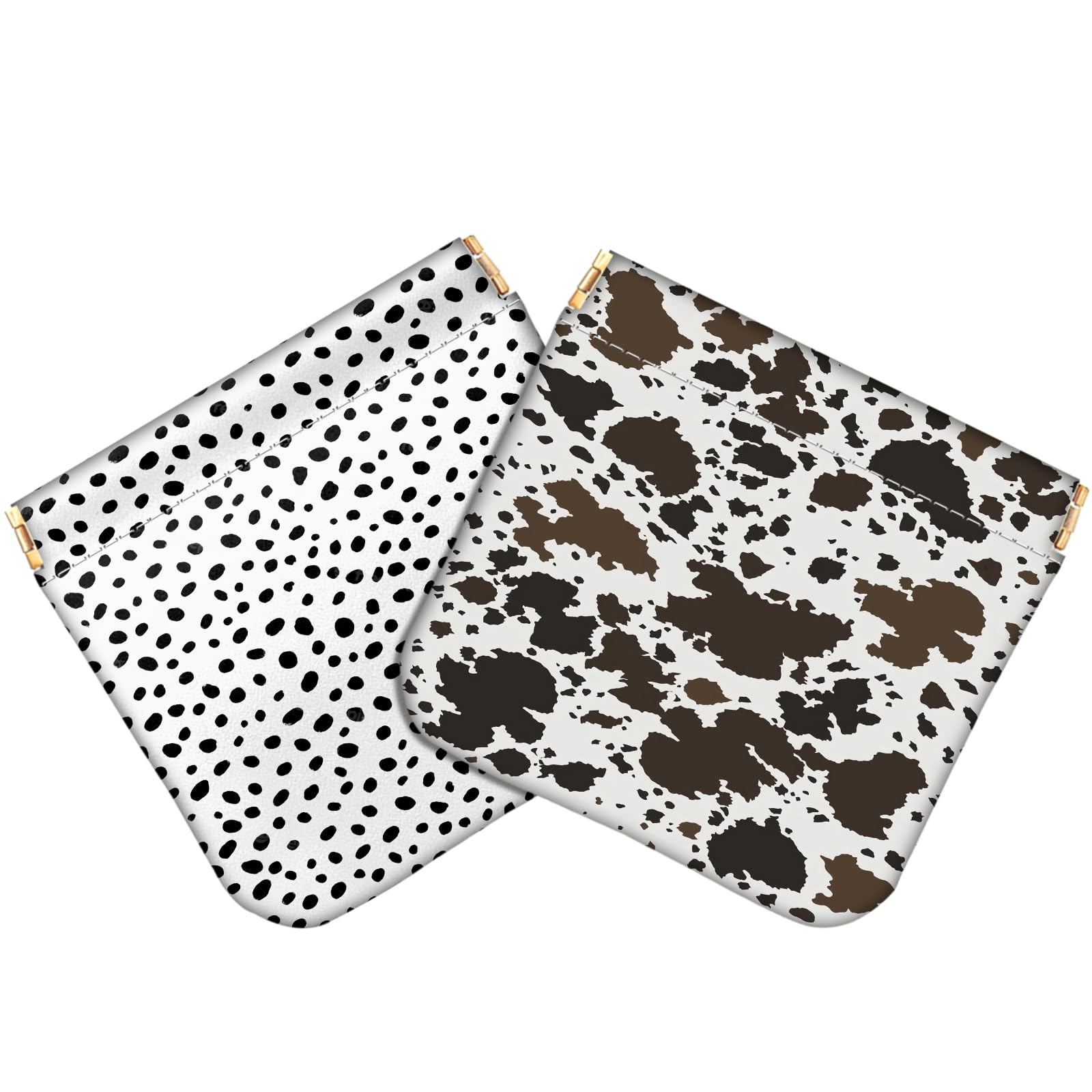 Deokke 2 Stück Kleiner Portemonnaie Damen,Münzbörsen für Damen und Herren,Mini-Geldbörse,Coin Purse,Münzgeldbörse,schlüsseltasche,Weich Bequem Süß Münzfach Portemonnaie