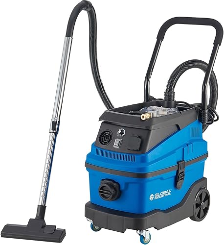 Global Industrial Aspiradora en húmedoseco HEPA con regulador de potencia y conector de herramientas neumáticas, capacidad de 8 galones