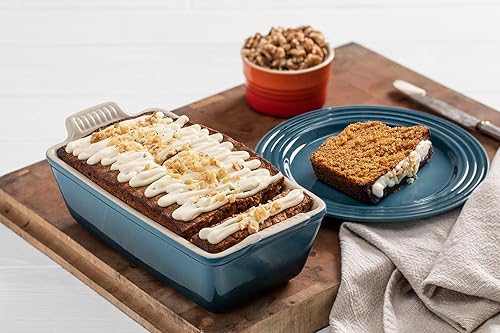 Miniatura 9 de Le Creuset Stoneware Heritage - Molde para pan, 9 x 5 x 3 pulgadas (1.5 cuartos de galón), Caribe