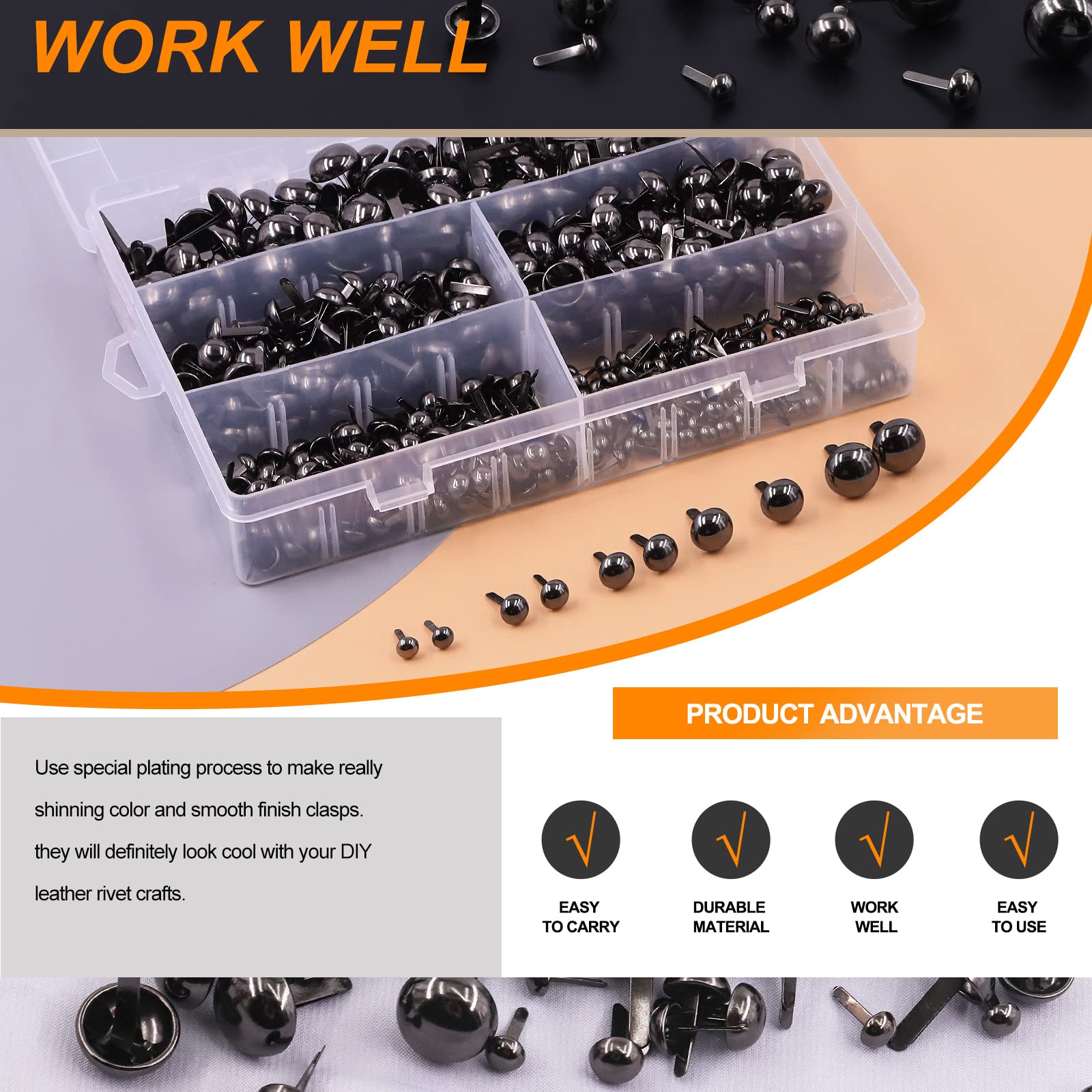 Black Paper Fastener