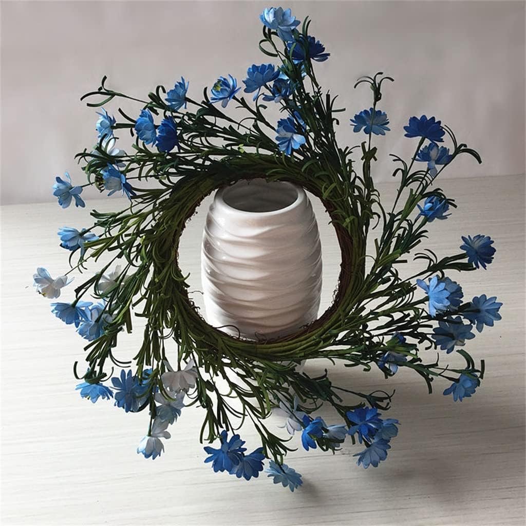 46cm Simulated Daisy Wreath for Holiday Decoration and Door Hanging(E)