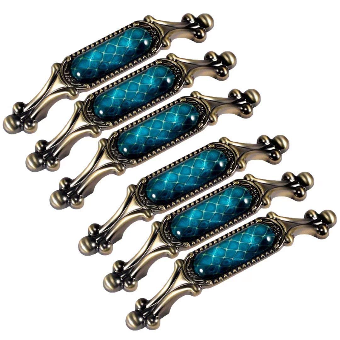 Boutons de porte vintage en cristal poignées de tiroir pour meuble