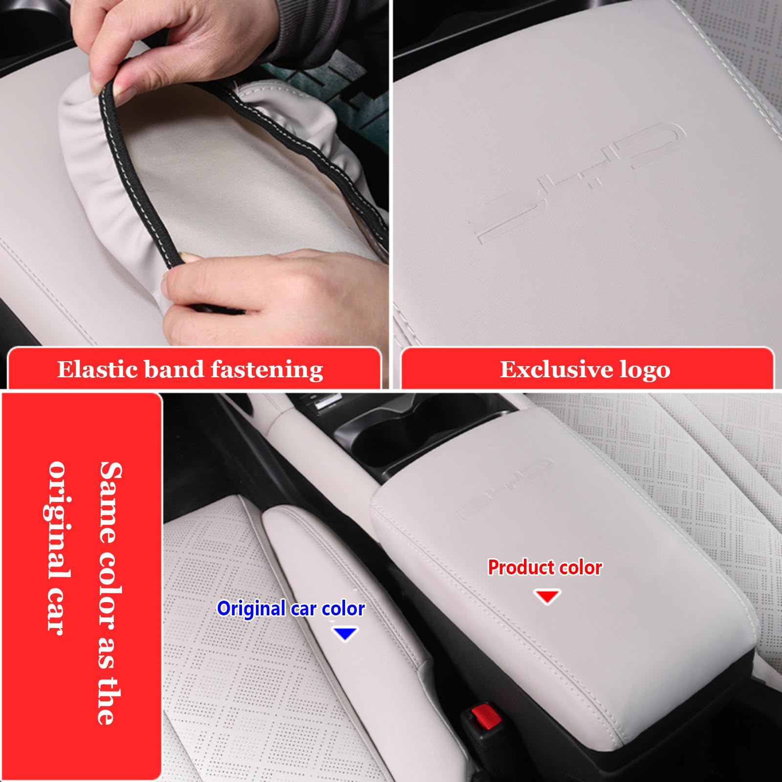 Fit for BYD Yuan UP 2023 2024,Car Center Console Cover,Comfort Leather Middle Console Cover Protector,Car Interior Accessories