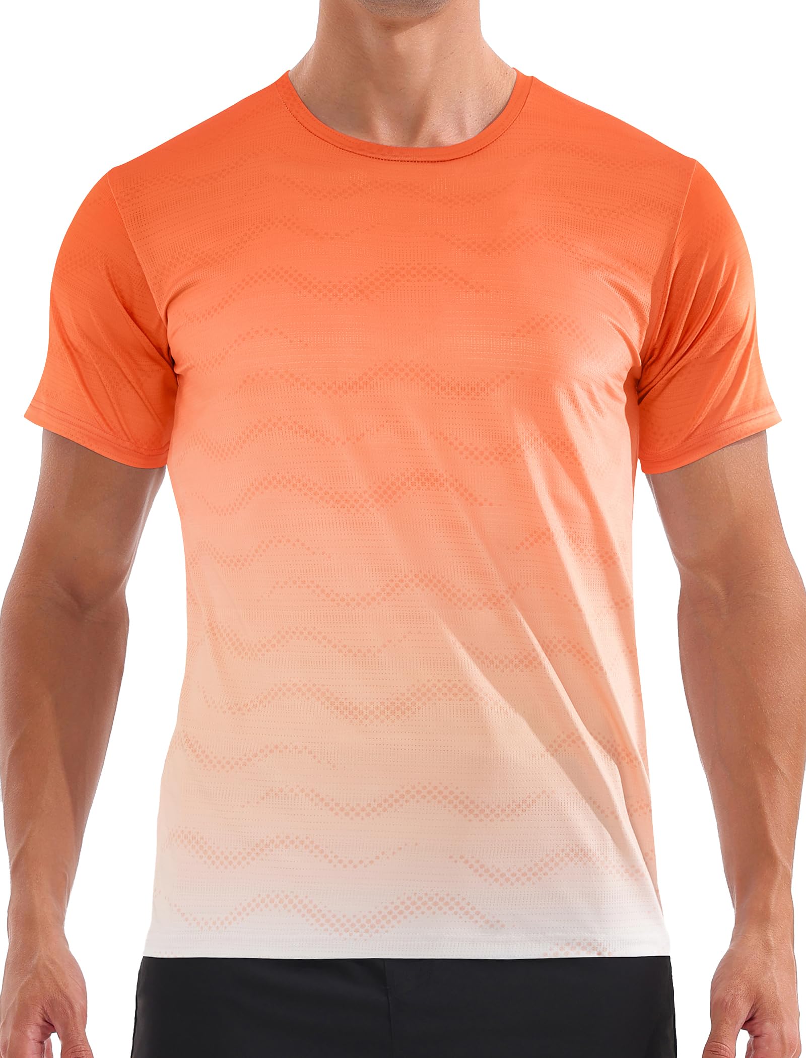 Mens Dry Fit Workout Shirts Quick Dry Performance Gym T Shirts for Men Athletic Running Training Top Tee Moisture Wicking