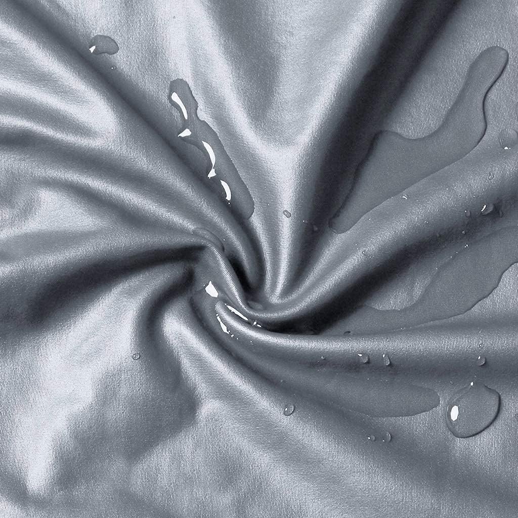 Yikko Non-Slip Round Tablecloth - 120cm Washable Stretch Table Cover Waterproof Polyester Tablecover for Home, Parties, Holiday Dinner, Restaurant (Grey, 120 cm) - Image 3