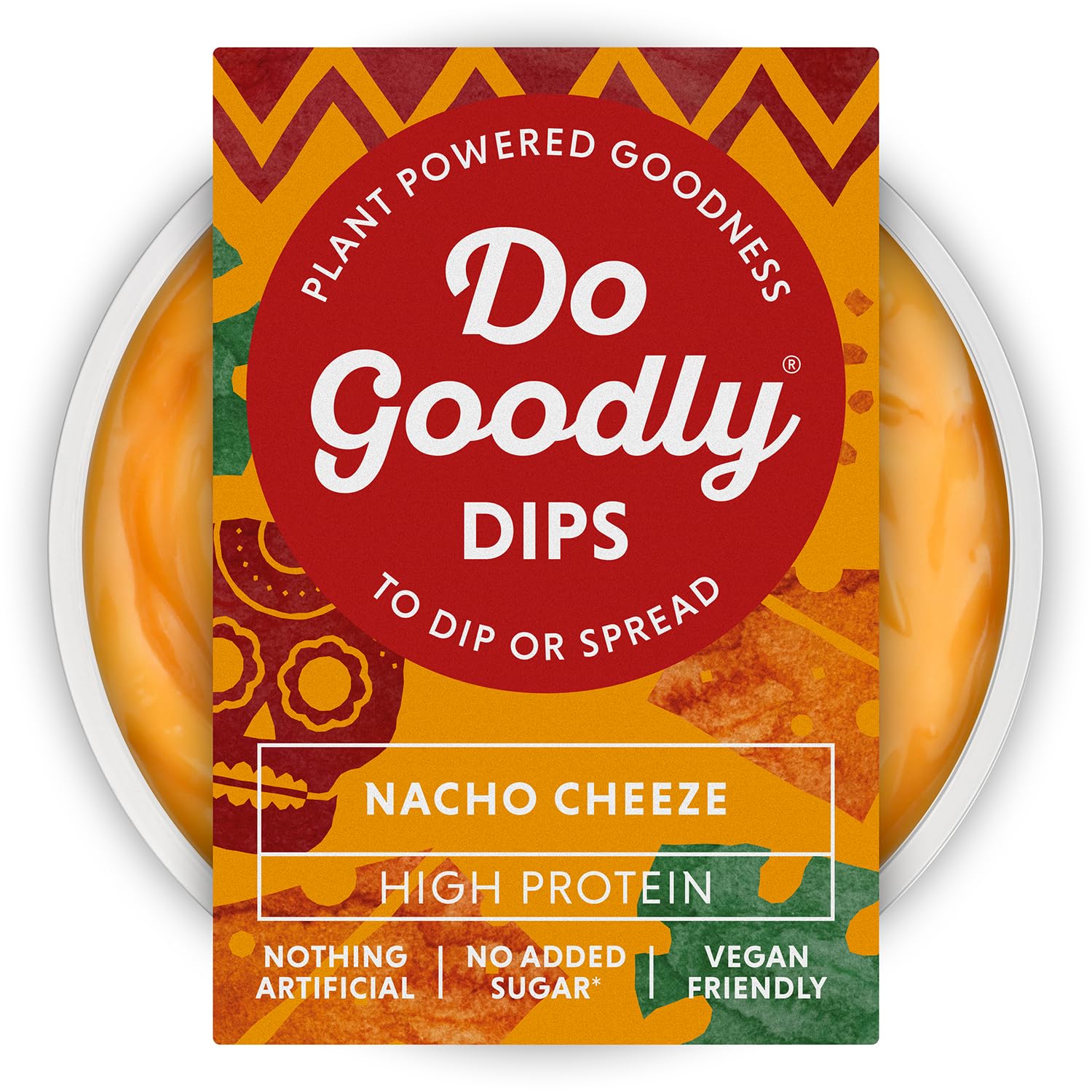 Do GoodlyDips Nacho Cheeze - 6 x 150g Dips - Plant Based, Nothing Artificial & No Added Sugar. Dairy & Gluten Free - Only 51 Calories Per Serving