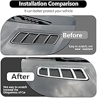 Vista 8 de Ajuste de la etiqueta engomada de la capilla del techo del motor del ABS Chrome para Mercedes Benz ML GL GLE GLS 2013-2017