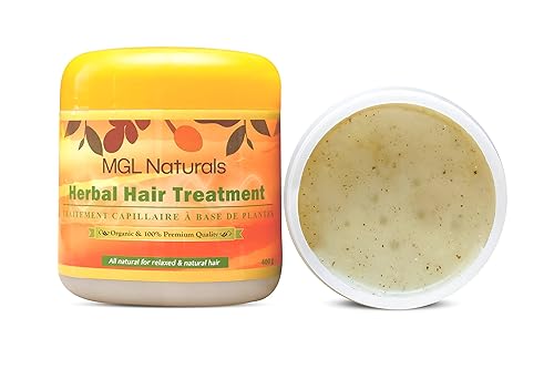 Mascarilla de tratamiento capilar manteca de karité orgánica, aceite de ricino, extracto de hierbas, aceite de coco virgen, menta para el