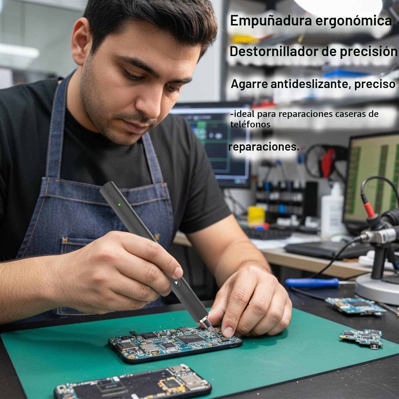 Kits de destornilladores eléctricos 66 en 1, mini juegos de destornilladores, destornillador de precisión recargable con 56 puntas, limpiador de auriculares, herramientas de reparación de