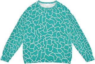Vintage Turquoise Green Boy Girl Sweatshirt Toddler Crewneck Pullover Sweater Long Sleeve Fall Winter Clothes