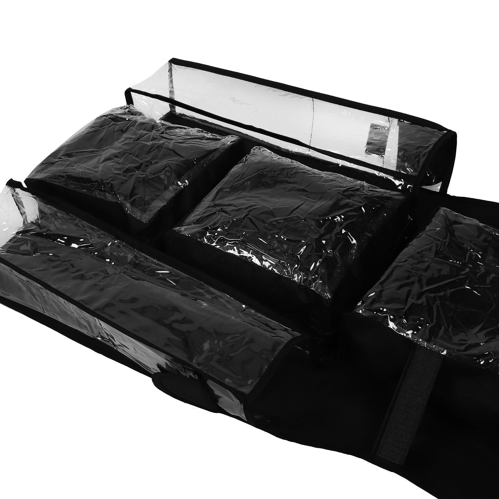Geschenkpapier Organizer zum Aufhängen mit Mehreren Fächern aus Polyester und Kunststoff Einfache Reinigung Inklusive Haken für Schlafzimmer oder Tür
