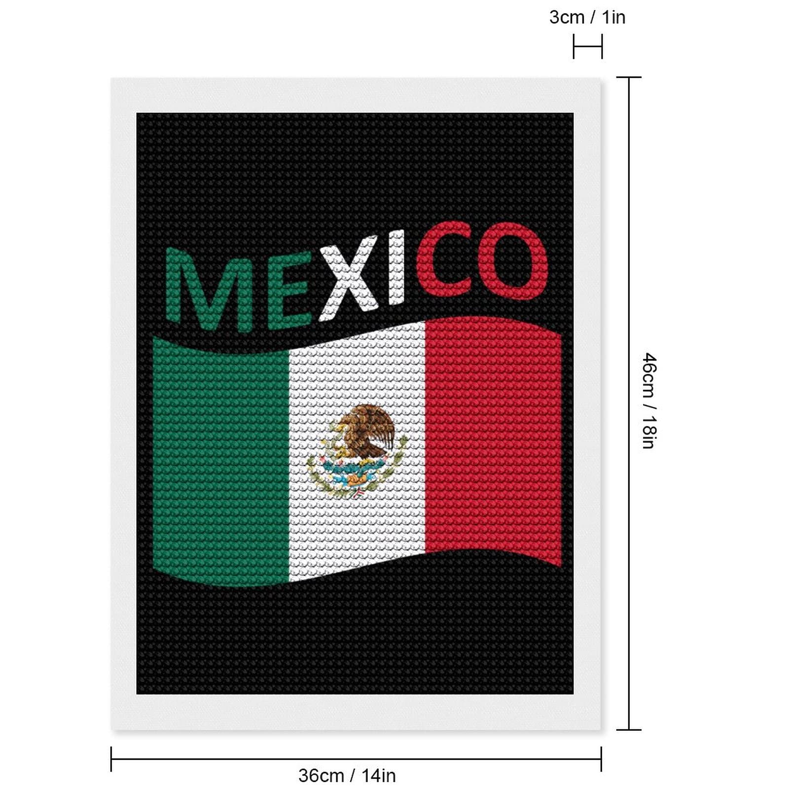 Flag of Mexico Diamond Painting Kits Personalized Full Drill