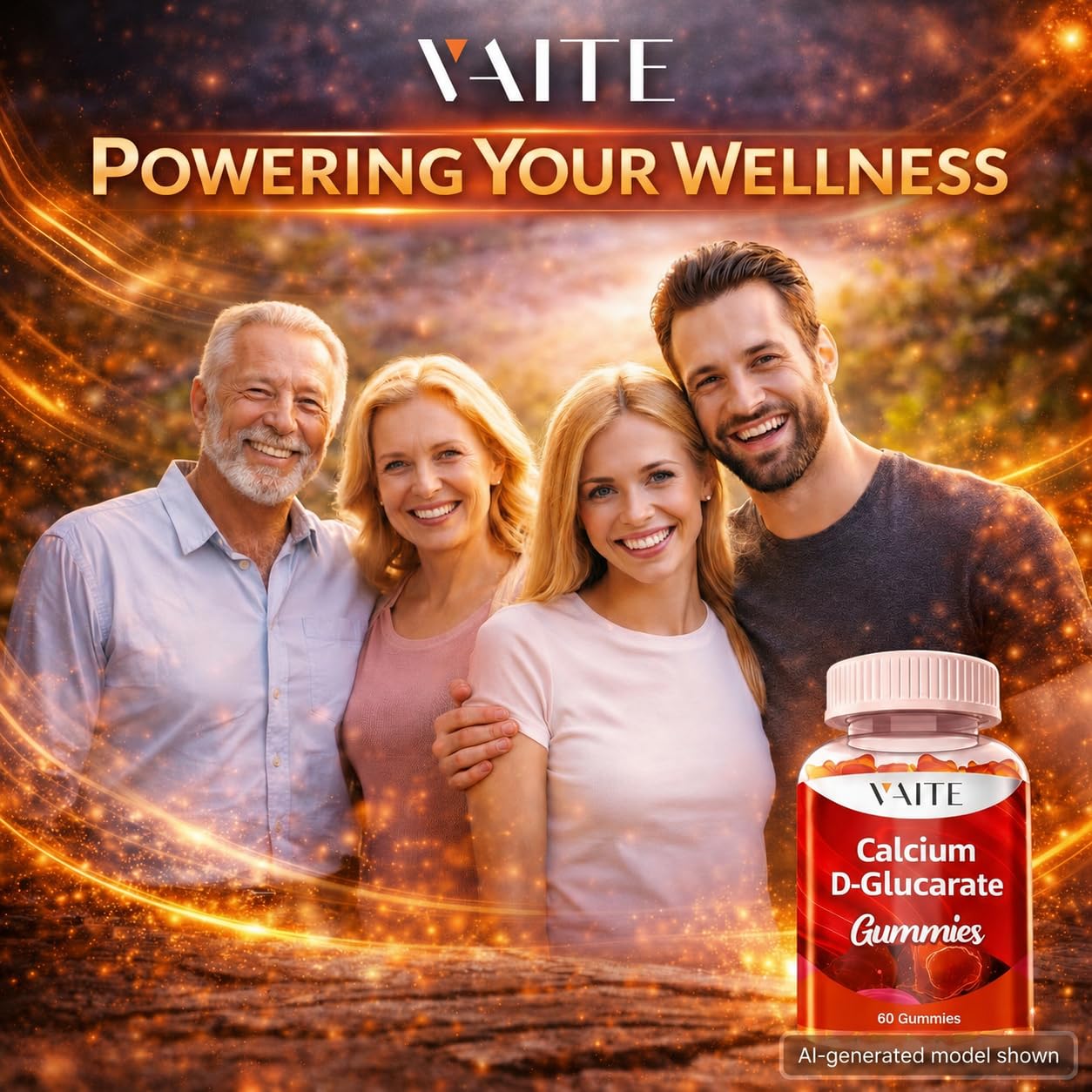Calcium D-Glucarate Gummies 1000mg - CDG Cleanse Supplement for Men and Women, Hormone Metabolism Balance & Menopause Supports, Non-GMO, Vegan, Gluten Free, Soy Free Supplements, 60 Gummy Chewables — Amazon image 6