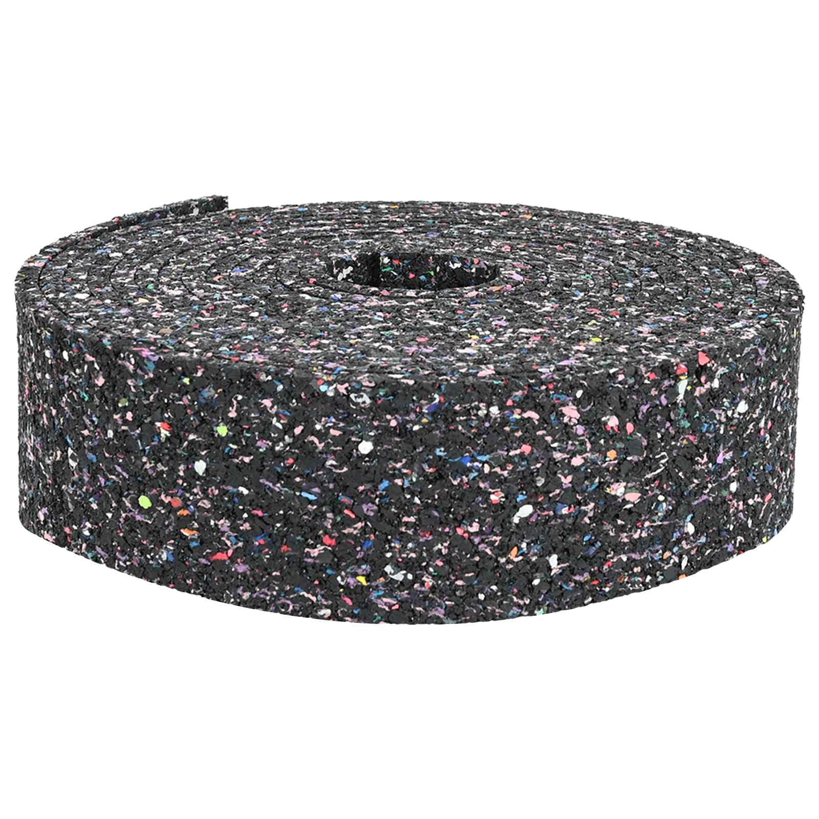Rullo in gomma nera per attrezzature sportive, protezione pavimento o moquette, ufficio, soggiorno -M