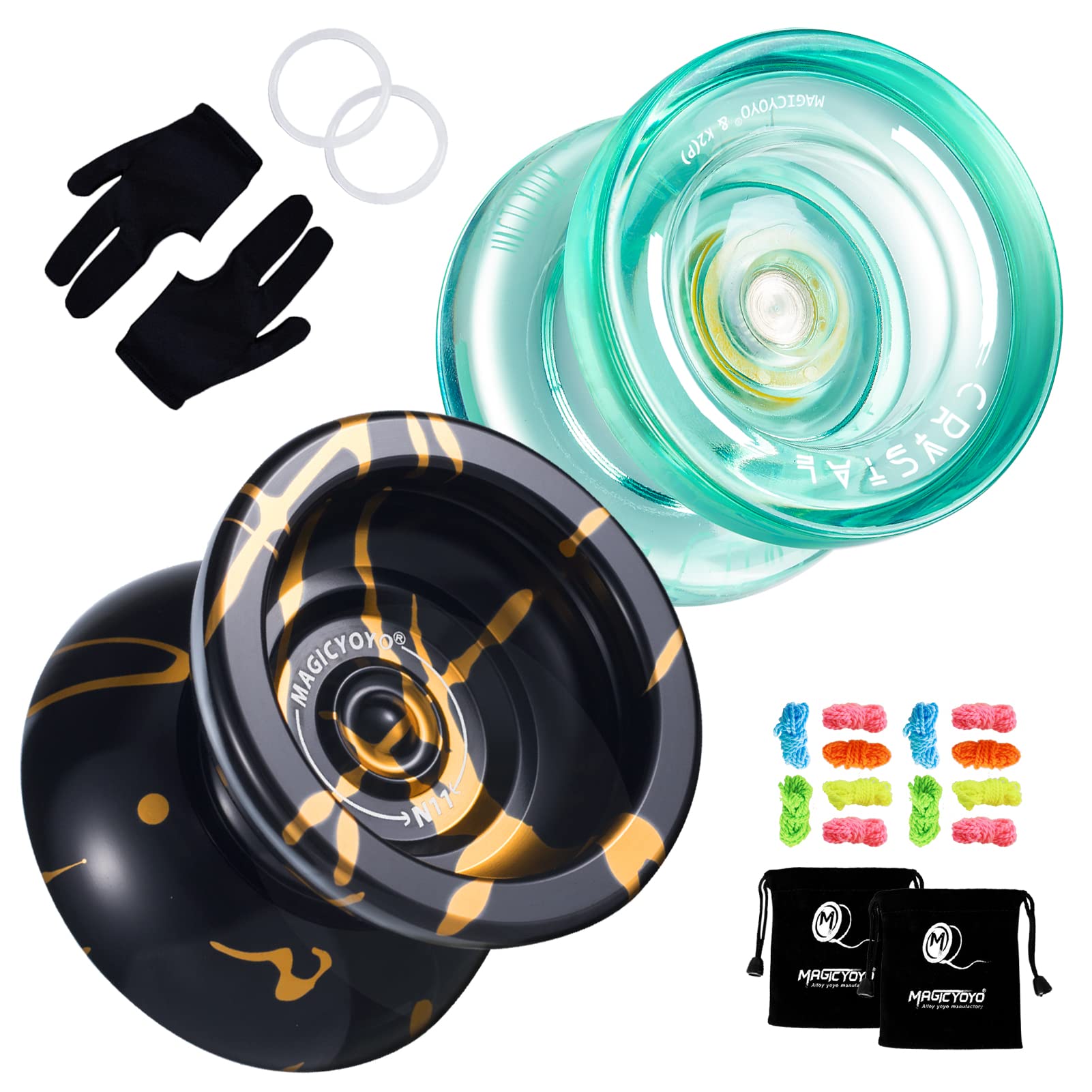 Buy Pack of 2 Yoyos, Unresponsive Yoyo N11 Black Golden, Responsive