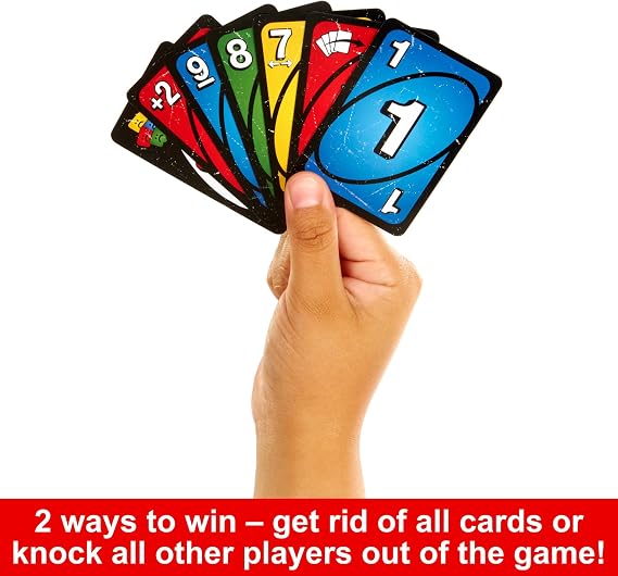 Mattel Games UNO Show ‘em No Mercy Card Game in Storage Tin,Ages 7+