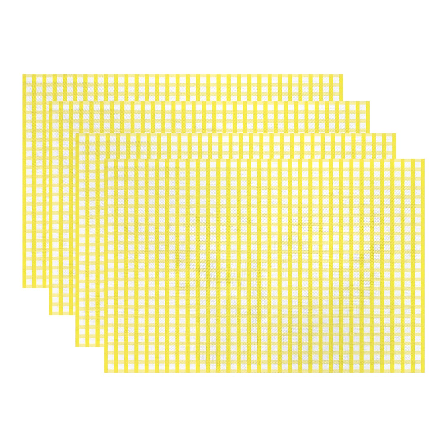 Sets de table à carreaux Batmerry pour repas de jardin et grandes tablées familiales