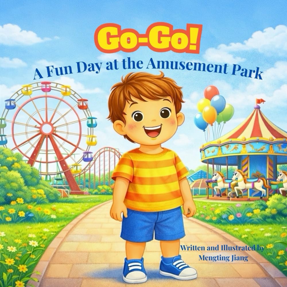 Go-Go! A Fun Day at the Amusement Park: A Toddler Book About Transportation, Colors, and Numbers