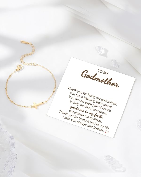 Tarsus Godmother Gift from Godchild, Godmother Proposal Gift Bracelet by Tarsus - Image 2