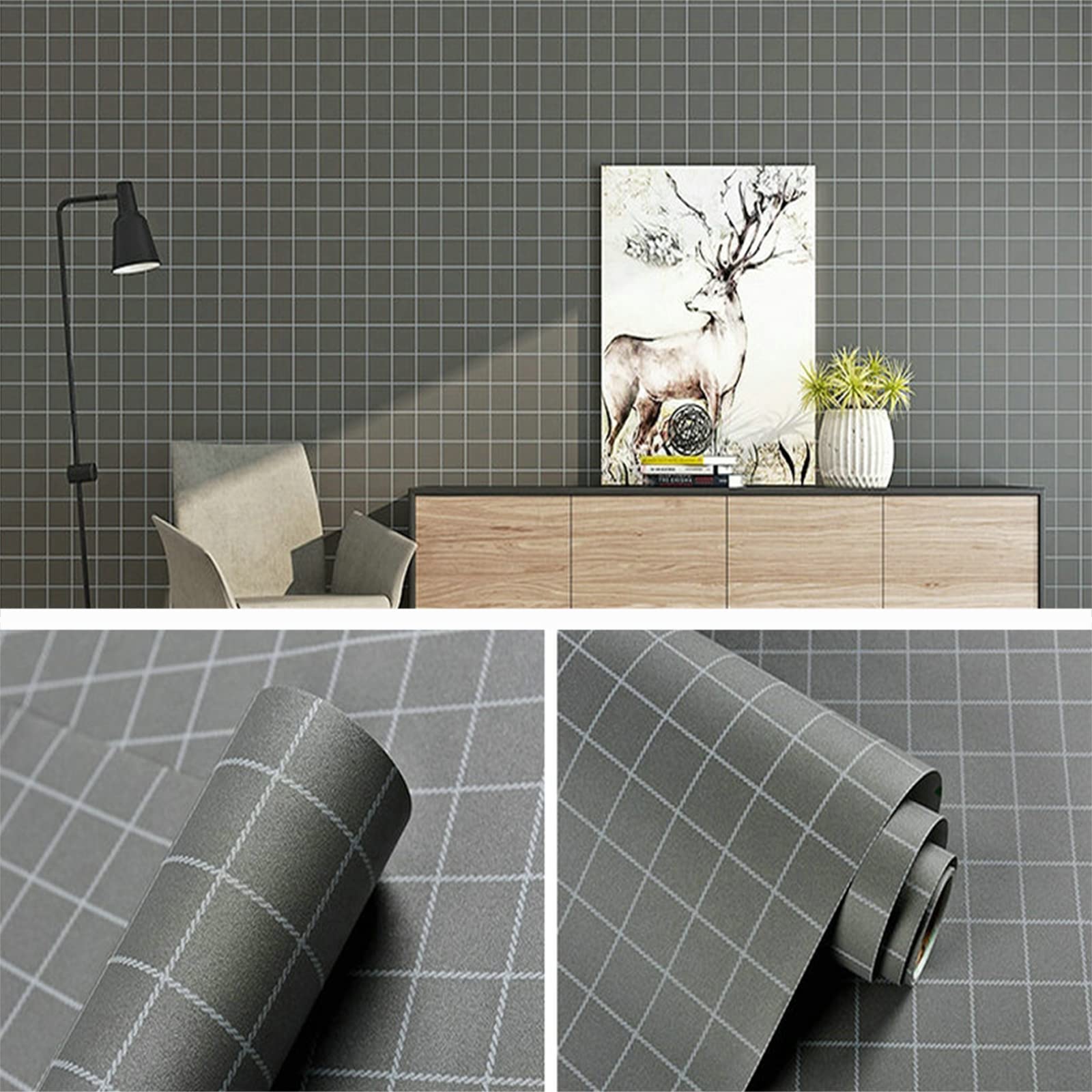 Papier Peint Autocollant Brick Wallboard pour Décoration Murale de Salon ou Hôtel 23.6x236 Pouces