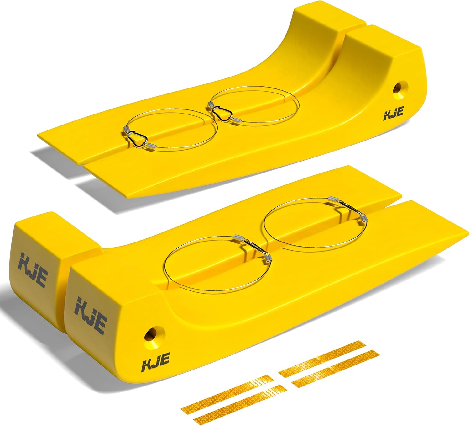 KJE 4 Pack Tire Skates, 3.2'' Width, Towing Skates 16000 lb Working Load, Tow Truck Skates for Flatbed Trailer Accessories