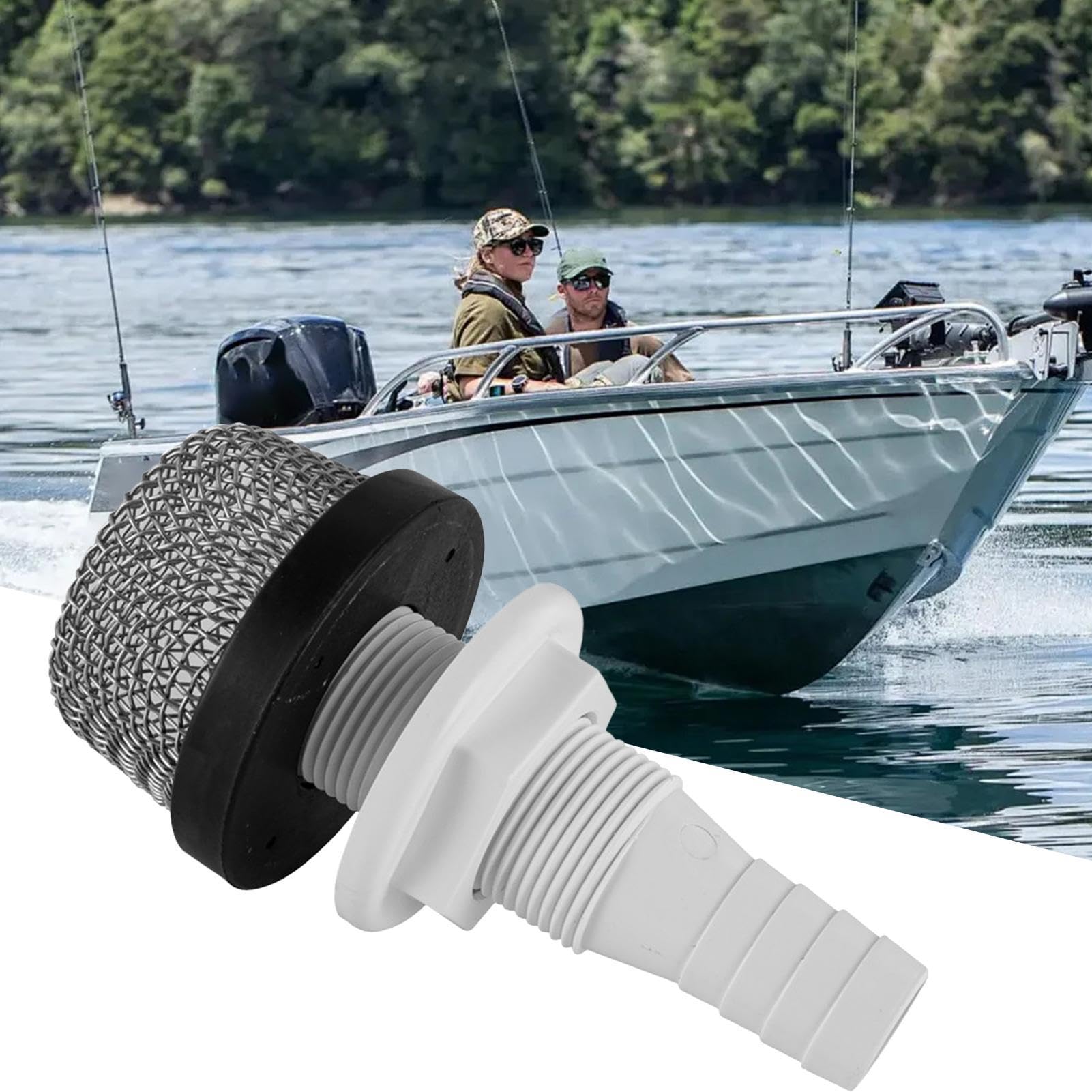 Generico Filtro Aspirante per Aeratore Marino | Attacco per Pompa ad Aria,Filtro in Acciaio per Pompa di Areazione - per Vasche Pesci Outdoor