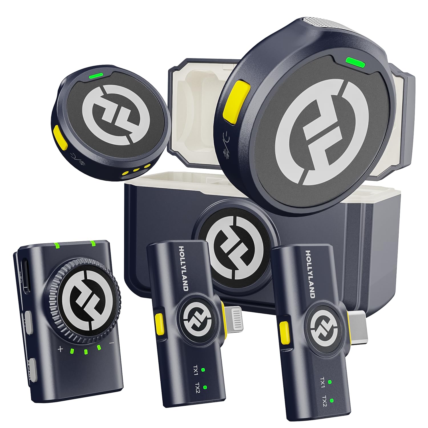 HollyView Hollyland Lark M2 Wireless Lavalier Microphone-Combo Version