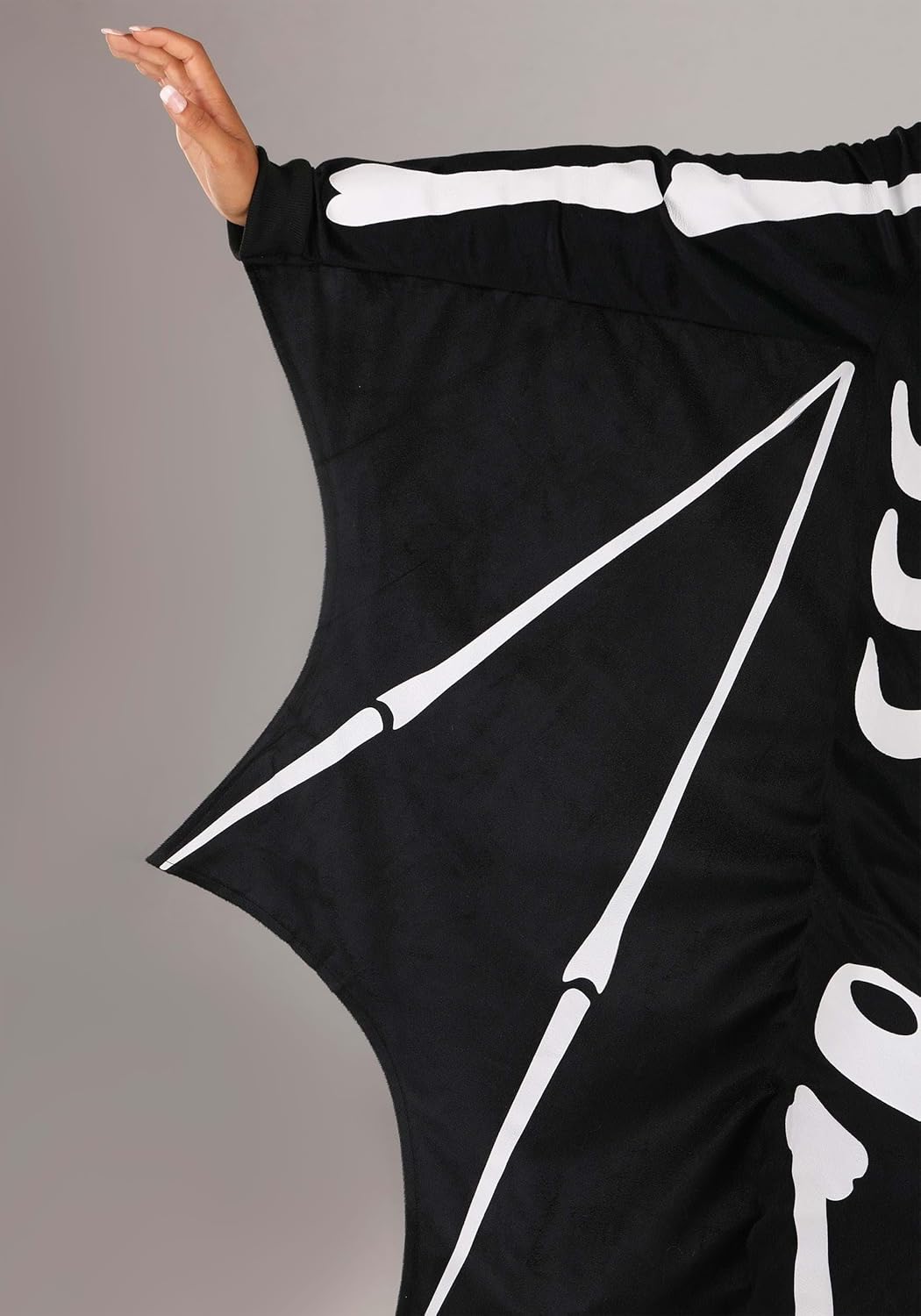 Adult Flying Skeleton Bat Costume with Hood and Wings | Halloween Jumpsuit for Men and Women | Animal Costumes