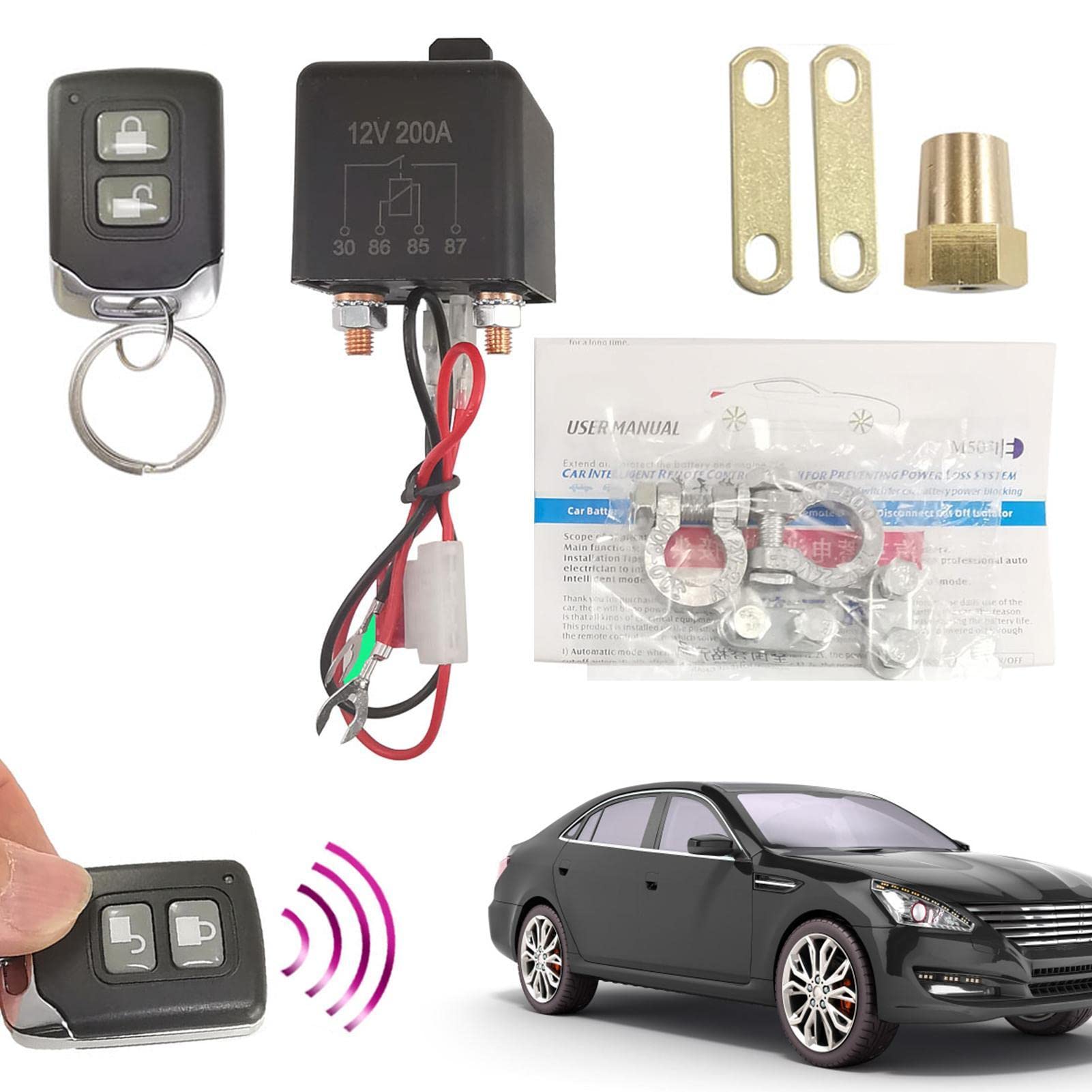 Buy Voiakiu 2 Pcs 12v Battery Relay Switch,12 V Smart Battery